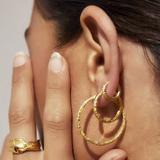 ARABELLA Gold Hoop Earrings
