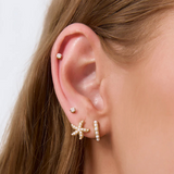 PRESLEY Pearl Huggie Earrings