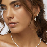 PRESLEY Pearl Huggie Earrings