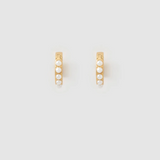 PRESLEY Pearl Huggie Earrings