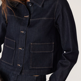 BURKE Denim Jacket | DARK INDIGO