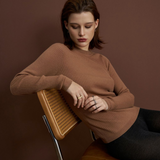 VAMP Ribbed Keyhole Crew | NUTMEG