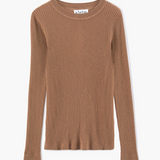 VAMP Ribbed Keyhole Crew | NUTMEG