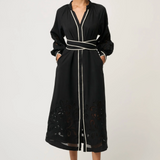 RHEA Embroidered Maxi Dress