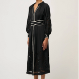 RHEA Embroidered Maxi Dress