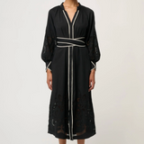 RHEA Embroidered Maxi Dress