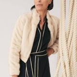 CHRYSTA Faux Fur Bomber