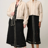 CHRYSTA Faux Fur Bomber