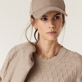 WOOL Cashmere Cap | PEBBLE