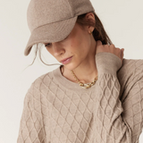 WOOL Cashmere Cap | PEBBLE