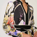 CAMILLE Viscose Faille Dress