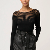 RHIANNON Knit Top | BLACK