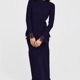 MARIGOLD Knit Skirt | MIDNIGHT