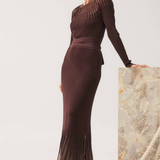 RHIANNON Knit Dress | MOCHA