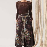 HARPER Viscose Faille Skirt