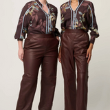 JOAN Leather Pant | OXBLOOD