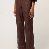 JOAN Leather Pant | OXBLOOD
