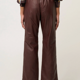 JOAN Leather Pant | OXBLOOD