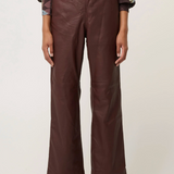 JOAN Leather Pant | OXBLOOD