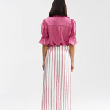 LEONIE Blouse | POPPY BARK STRIPE