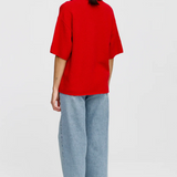 CAMDEN Knit Tee | CHERRY