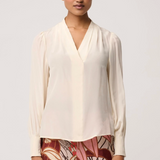EDEN Silk Pleated Shirt