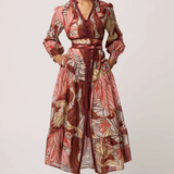 LILIANA Cotton Silk Maxi Dress