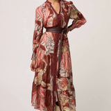 LILIANA Cotton Silk Maxi Dress