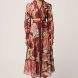 LILIANA Cotton Silk Maxi Dress