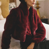 DAWN Cropped Jacket | BORDEAUX