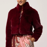 DAWN Cropped Jacket | BORDEAUX