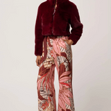 DAWN Cropped Jacket | BORDEAUX