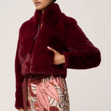DAWN Cropped Jacket | BORDEAUX