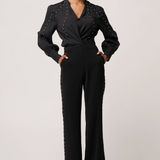 MARCELA Pearl Shirt | BLACK