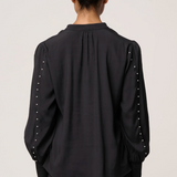 MARCELA Pearl Shirt | BLACK