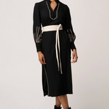EDITH Embroidered Midi Dress