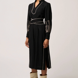 EDITH Embroidered Midi Dress