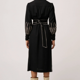 EDITH Embroidered Midi Dress
