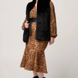 HAZEL Faux Fur Vest | BLACK