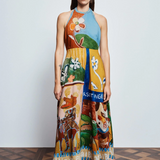 MLAK Halter Midi Dress