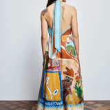 MLAK Halter Midi Dress