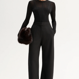 SILIA Knit Top | Black