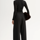 SILIA Knit Top | Black