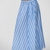 CALLA Skirt | Periwinkle Antique Stripe