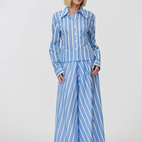 CALLA Skirt | Periwinkle Antique Stripe