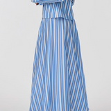 CALLA Skirt | Periwinkle Antique Stripe