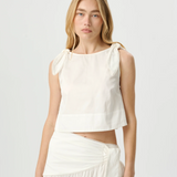 DIXIE Tie Top | White