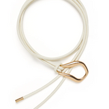 VENETIAN Leather Belt | Ivory