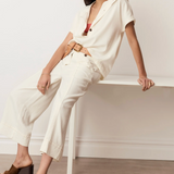 ANISE Crop Pant | Chalk