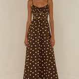 BAMBI Dress Giallo Pois